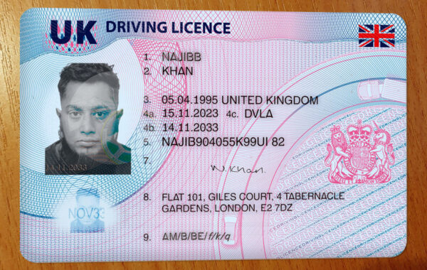 Buy Fake UK Driver License