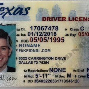 Texas Fake Driver License