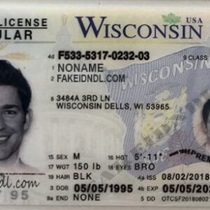 Wisconsin Fake Driver License