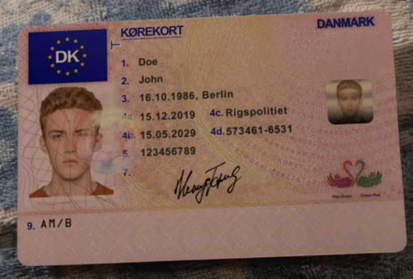 Buy Denmark Fake Driver License