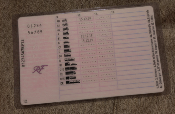 Buy France Fake Driver License