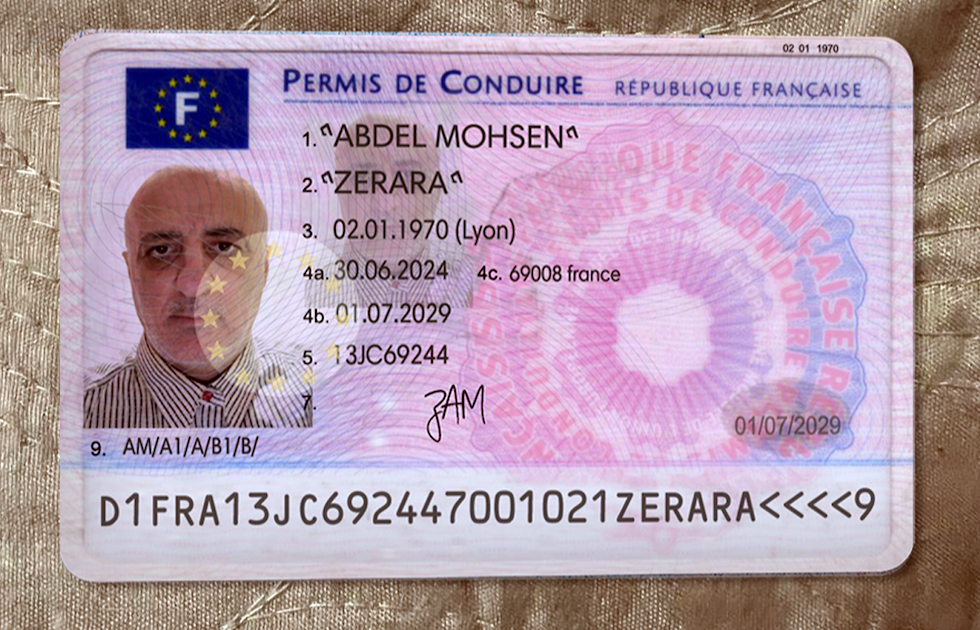 Buy France Fake Driver License