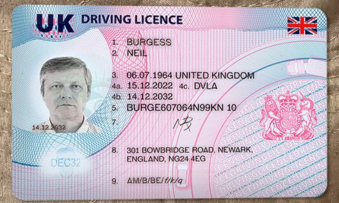 fake id uk driving licence